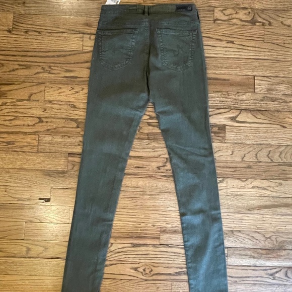 AG Adriano Goldschmied The Legging Super Skinny Green Jean Size 26 - Picture 3 of 8